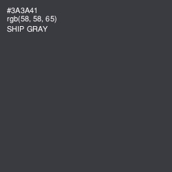 #3A3A41 - Ship Gray Color Image